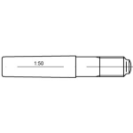 Kegelstifte mit Gewindezapfen ISO 8737