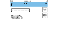 Zylinderstifte - DIN 7 - Toleranzfeld m6 - Edelstahl A4 - 2,5m6x12 - 500 Stück