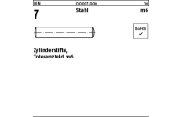Zylinderstifte - DIN 7 - Toleranzfeld m6 - Stahl - 6m6x24 - 500 Stück