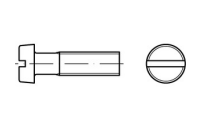 Zylinderschrauben mit Schlitz - ISO 1207/DIN 84 - Edelstahl A2 - M1x6 - 2000 Stück