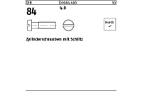 Zylinderschrauben mit Schlitz - ISO 1207/DIN 84 - Stahl 4.8 - M2,5x4 - 2000 Stück