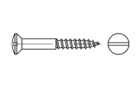 Linsensenk- Holzschrauben - DIN 95 - Edelstahl A2 - 3,5x12 - 200 Stück