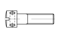 100 Stück, DIN 404 5.8 galvanisch verzinkt Kreuzlochschrauben mit Schlitz - Abmessung: M 3 x 10