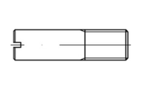 100 Stück, DIN 427 14 H galvanisch verzinkt Schaftschrauben mit Kegelkuppe und Schlitz - Abmessung: M 3 x 6