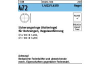 25 Stück, ~DIN 472 1.4122/1.4310 Regel Sicherungsringe (Halteringe) für Bohrungen, Regelausführung - Abmessung: 32 x 1,2