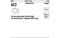 Sicherungsringe (Halteringe) für Bohrungen - Regelausführung - DIN 472 - Federstahl - 225x5 - 1 Stück