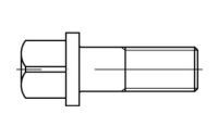 25 Stück, DIN 478 10.9 Vierkantschrauben mit Bund - Abmessung: M 12 x 40