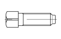 100 Stück, DIN 479 8.8 Vierkantschrauben mit Kernansatz - Abmessung: M 8 x 40