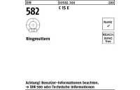 25 Stück, DIN 582 C 15 E Ringmuttern - Abmessung: M 8