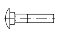 DIN 603 A 4 Flachrundschrauben mit Vierkantansatz - Abmessung: M 10 x 80, Inhalt: 10 Stück