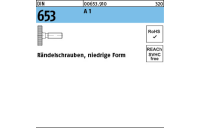 Rändelschrauben - niedrige Form - DIN 653 - Edelstahl A1 - M5x10 - 10 Stück