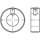 10 Stück, ~DIN 705 1.4571 (A 5) Form A Stellringe, leichte Reihe, mit Gewindestift - Abmessung: A 10 x 20 x 10