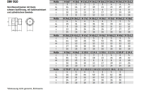 100 Stück, DIN 910 Messing zyl.-Rohr G verschlussschrauben mit Bund und Außensechskant, schwer, m. zyl. Rohrgew. - Abmessung: G 1/8 A