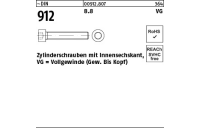 200 Stück, ~DIN 912 8.8 VG Zylinderschrauben mit Innensechskant, Vollgewinde (Gew. bis Kopf) - Abmessung: M 6 x 50