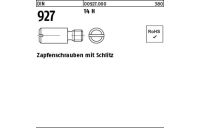 100 Stück, DIN 927 14 H Zapfenschrauben mit Schlitz - Abmessung: M 3 x 4