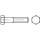 DIN 931 8.8 galvanisch verzinkt Sechskantschrauben mit Schaft - Abmessung: M 16 x 390, Inhalt: 10 Stück
