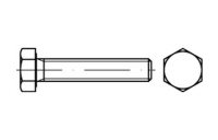 1 Stück, DIN 933 1.4571 (A 5) Sechskantschrauben mit Gewinde bis Kopf - Abmessung: M 12 x 30