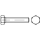 1 Stück, DIN 933 8.8 feuerverzinkt Sechskantschrauben mit Gewinde bis Kopf - Abmessung: M 16 x 240