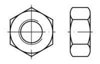 Sechskantmuttern - DIN 934 - Edelstahl A2 (-70) - M6 - 100 Stück