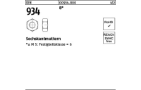 DIN 934 8 Sechskantmuttern - Abmessung: M 45, Inhalt: 5 Stück