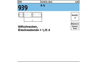 10 Stück, DIN 939 A 4 Stiftschrauben, Einschraubende = 1,25 d - Abmessung: M 16 x 30