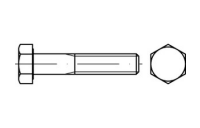 DIN 960 8.8 Sechskantschrauben mit Schaft, mit metrischem Feingewinde - Abmessung: M 8 x1 x 40 VE= (200 Stück)