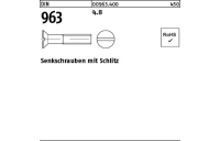 Senkschrauben mit Schlitz - ISO 2009/DIN 963 - Stahl 4.8 - M3x8 - 2000 Stück