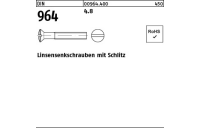 2000 Stück, DIN 964 4.8 Linsensenkschrauben mit Schlitz - Abmessung: M 2,5 x 6