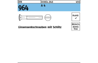 Linsensenkschrauben mit Schlitz - ISO 2010/DIN 964 - Edelstahl A4 - M4x18 - 200 Stück