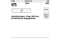 1 Stück, ~DIN 975 Stahl BSW Gewindestangen, Länge 1000 mm mit Whitworth-Regelgewinde - Abmessung: WW 1/2