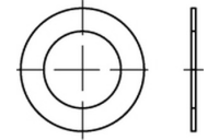 100 Stück, DIN 988 Stahl Passscheiben - Abmessung: 100 x120x0,1