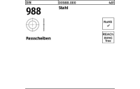 100 Stück, DIN 988 Stahl Passscheiben - Abmessung: 110 x140x1