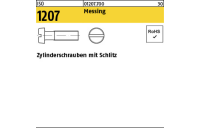 200 Stück, ISO 1207 Messing Zylinderschrauben mit Schlitz - Abmessung: M 3 x 5