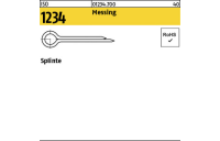 100 Stück, ISO 1234 Messing Splinte - Abmessung: 2 x 12