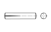 250 Stück, DIN 1472 Stahl Passkerbstifte - Abmessung: 1,5 x 6