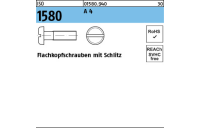 1000 Stück, ISO 1580 A 4 Flachkopfschrauben mit Schlitz - Abmessung: M 2 x 3