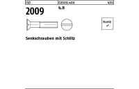 2000 Stück, ISO 2009 4.8 Senkschrauben mit Schlitz - Abmessung: M 2,5 x 5