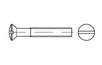 2000 Stück, ISO 2010 4.8 galvanisch verzinkt Linsensenkschrauben mit Schlitz - Abmessung: M 3 x 10
