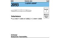 200 Stück, DIN 2093 1.4310/1.4568 Tellerfedern - Abmessung: 8 x 4,2x0,3