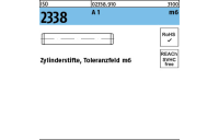 500 Stück, ISO 2338 A 1 m6 Zylinderstifte, Toleranzfeld m6 - Abmessung: 1,5 m6 x 14