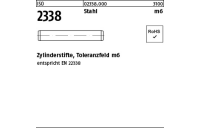 200 Stück, ISO 2338 Stahl m6 Zylinderstifte, Toleranzfeld m6 - Abmessung: 8 m6 x 36