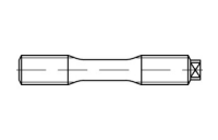 1 Stück, DIN 2510 Mu 1.7709 Form L AD W7 Schraubenbolzen mit Dehnschaft, mit langem Gewinde, mit 2 Muttern - Abmessung: LM 22 x 140