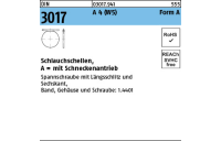 100 Stück, DIN 3017 A 4 (W5) Form A Schlauchschellen, mit Schneckenantrieb - Abmessung: 12- 20/ 9 C7