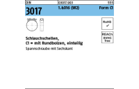 50 Stück, DIN 3017 1.4016 (W2) Form C1 Schlauchschellen, mit Rundbolzen, einteilig - Abmessung: 27- 29/18