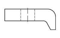 1 Stück, DIN 3568 Stahl feuerverzinkt Klemmplatten für Rohrleitungs- Aufhängungen an Doppel-T-Trägern - Abmessung: 60 / 10 - M 16