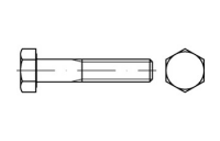 500 Stück, ISO 4014 8.8 galvanisch verzinkt Sechskantschrauben mit Schaft - Abmessung: M 3 x 30