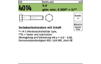 200 Stück, ISO 4014 8.8 galv. verz. 8 DiSP + SL Sechskantschrauben mit Schaft - Abmessung: M 6 x 75