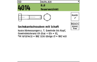 200 Stück, ISO 4014 8.8 feuerverzinkt Sechskantschrauben mit Schaft - Abmessung: M 8 x 35