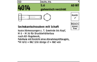 50 Stück, ISO 4014 5.6 AD W7 galvanisch verzinkt Sechskantschrauben mit Schaft - Abmessung: M 10 x 110