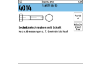 1 Stück, ISO 4014 1.4571 (A 5) Sechskantschrauben mit Schaft - Abmessung: M 16 x 55
